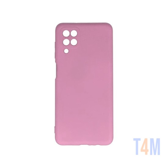 Capa de Silicone com Moldura de Câmera para Samsung Galaxy A22 4g Rosa